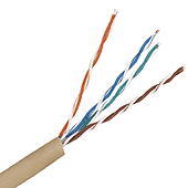  4 Pair wire solid Telephone cable 1000 ft, 28  AWG ( Round Cable )